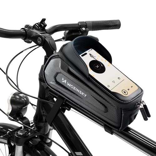 Wozinsky bicycle bag for the frame, armored, with a phone pocket, 1.7 l - black, Wozinsky 5907769372469 5907769372469