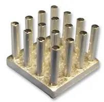 LED HEATSINK, WITH PINS, SQUARE ICK S 14 X 14 X 10
