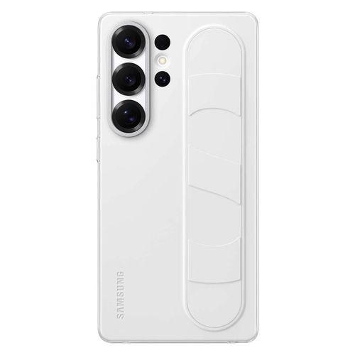 Samsung Standing Grip Case EF-GS938CWEGWW Silicone Case with Holder / Stand for Samsung Galaxy S25 Ultra - White, Samsung EF-GS938CWEGWW EF-GS938CWEGWW