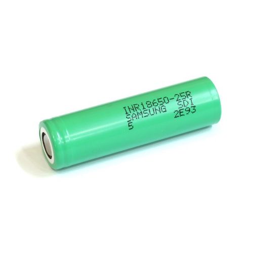 Rechargeable battery 18650 3.6V 2500mAh 20A Li-ion SAMSUNG INR 18650 25R 18650/2500/SAM