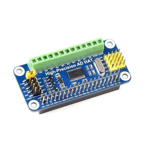 ADC ADS1263 converter 32-bit - 10-channel - overlay for Raspberry Pi - Waveshare 18983 WSR-19042 5904422371746
