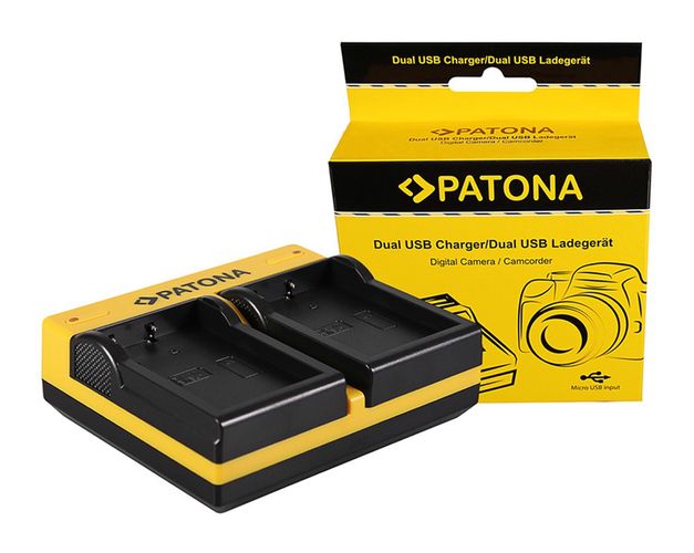 PATONA Dual Ladegerät f. Nikon EN-EL9 D40 D40x D5000 D60 inkl. Micro-USB Kabel, PATONA 191540 4055655186902