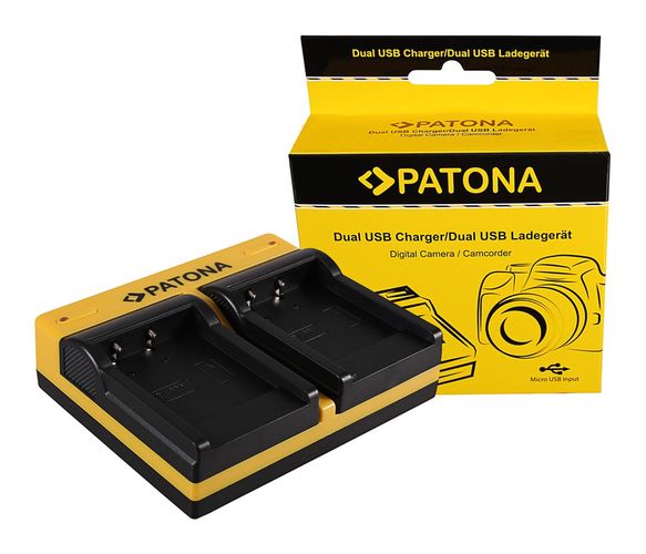 PATONA Dual Ladegerät f. Acer Medion DC-8300 DS-8330 CP8530 CP-8530 CP8531 CP-8531 inkl. Micro-USB K, PATONA 191564 4055655186964