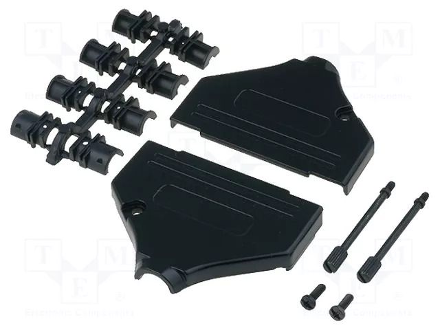 Enclosure for connectors: D-Sub; D-Sub 37pin,D-Sub HD 62pin ENCITECH DTZK37-BK-K