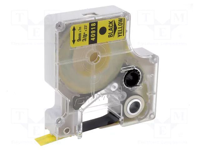 Tape; 9mm; 7m; yellow; Character colour: black DYMO DYMO.40918