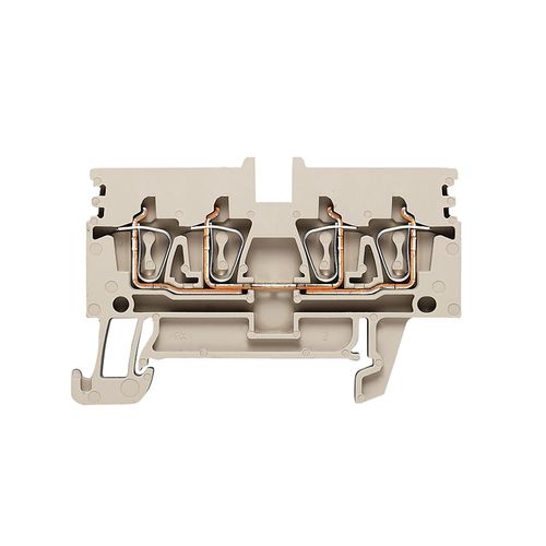 Feed-through terminal block, Tension-clamp connection, 2.5 mm², 800 V, 24 A, Number of connections: 4 Weidmuller 1933740000 04032248586776