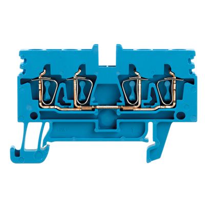 Feed-through terminal block, Tension-clamp connection, 2.5 mm², 800 V, 24 A, Number of connections: 4 Weidmuller 1933750000 04032248586783