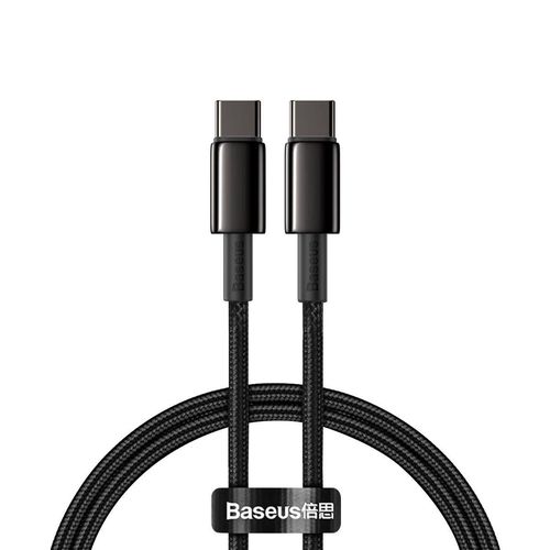 Baseus Tungsten Gold Cable Type-C to Type-C 100W 1m (black), Baseus CATWJ-01