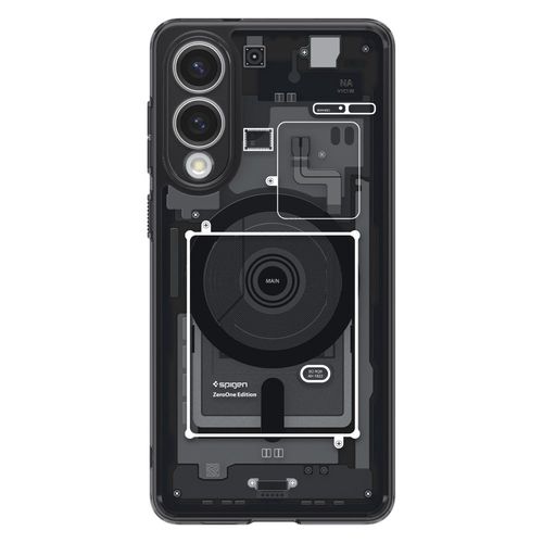 Spigen Ultra Hybrid Mag Case with MagSafe for Samsung Galaxy S25 Edge with Print - Black, Spigen ACS09415 ACS09415