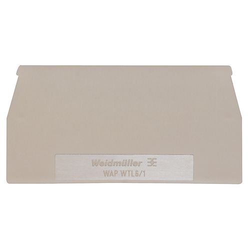 End plate (terminals), 65 mm x 1.5 mm, dark beige Weidmuller 1957710000 04032248654024
