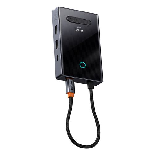 Baseus PioneerJoy 8-in-1 USB-C hub HDMI 4K@60Hz + HDMI 4K@30Hz + DisplayPort 8K@30Hz + VGA + 2 x USB-A 3.0 + 2 x USB-C - gray, Baseus WKYY030413 WKYY030413