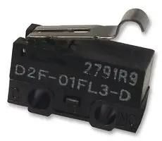 MICROSWITCH, SIM ROLLER, 0.1 D2F01FL3D