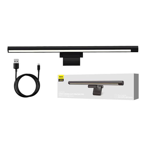 Baseus i-wok Pro series USB stepless dimming screen hanging light (fighting) Black, Baseus DGIWK-P01