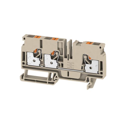 Feed-through terminal block, PUSH IN, 6 mm², 800 V, 41 A, Number of connections: 3 Weidmuller 1991820000 04050118376630