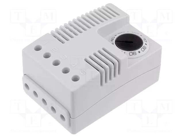 Sensor: hygrostat; 40÷90%RH; Usup: 230VAC; OUT: SPDT; 0÷60°C; IP20 STEGO EFR012/90