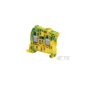 Terminal, screw terminal, green yellow, 10mm, 2 positions, DIN rail mounted ENTRELEC 1SNK510150R0000