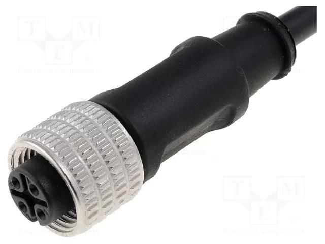 Cable: for sensors/automation; M12; PIN: 4; straight; 5m; plug; 4A LUMBERG AUTOMATION ELKAKV238042