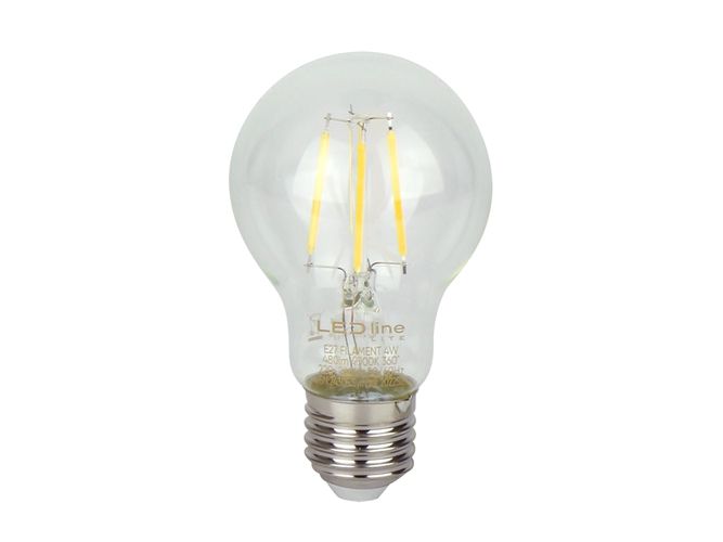 LED bulb E27 4W 2700K 480lm 220-240V FILAMENT A60 GLOBE LED line LITE 202245 5905378202245