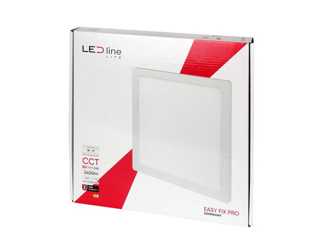 LED panel universal EasyFix PRO, 230Vdc, 24W, 2400lm, 3000K-5000K CCT, square 202870 5905378202870