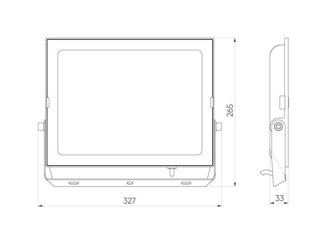 LED line LITE Floodlight LUMINO 150W 4000K 15000lm, IP65 203334 5905378203334