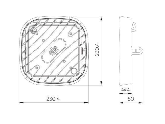 LED high bay ECOBEAM 230Vac, 100W, 10 000lm, 110°, IP65, 4000K, LED line LITE 203396