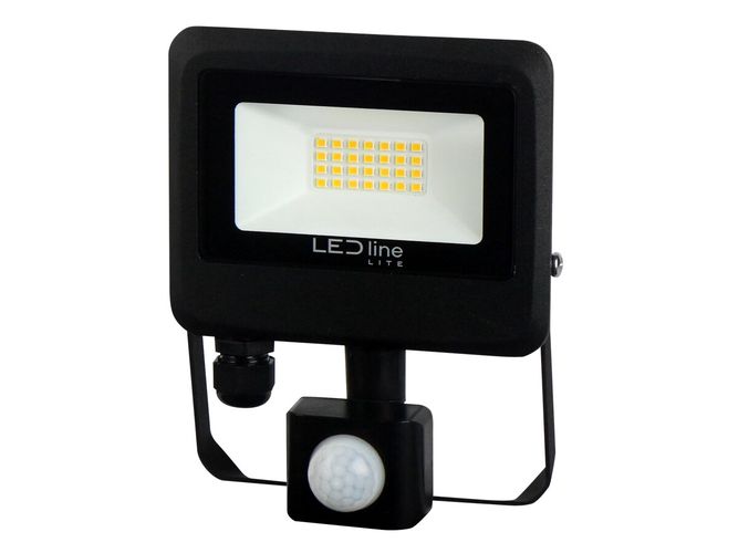 LED line LITE Floodlight PHOTON 20W 4000K 2000lm with motion sensor, IP65 203488 5905378203488