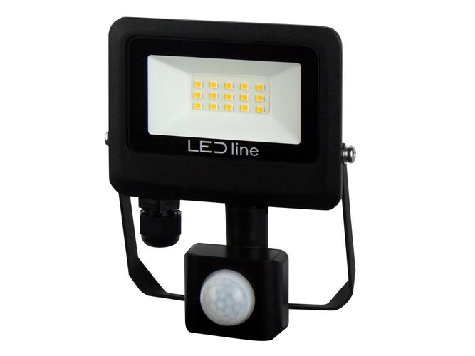 LED line LITE Floodlight PHOTON 10W 4000K 1000lm with motion sensor, IP65 203501 5905378203501