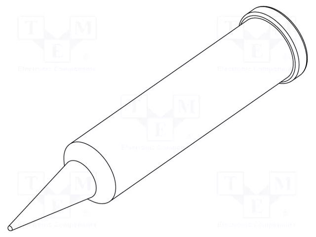 Tip; conical; 0.4mm; for  soldering iron,for soldering station ERSA ERSA-0102PDLF04