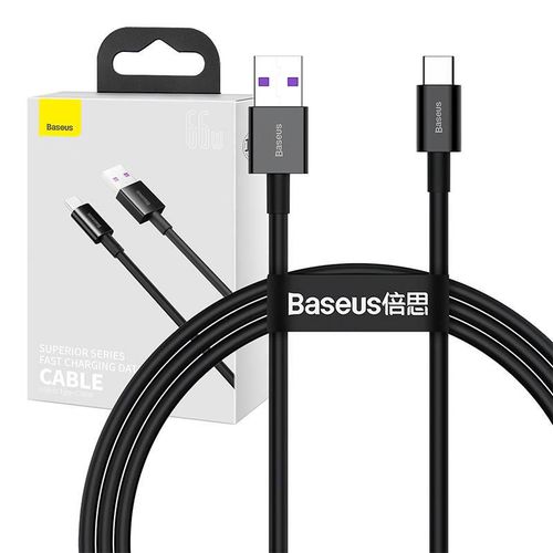 Baseus Superior Series Cable USB to USB-C, 66W, 1m (black), Baseus CATYS-01