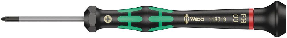 2050 PH Screwdriver for Phillips screws for electronic applications, PH 00x40, Wera 05118019001
