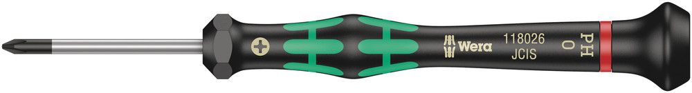2050 PH Screwdriver for Phillips screws for electronic applications, PH 0x40, Wera 05118026001