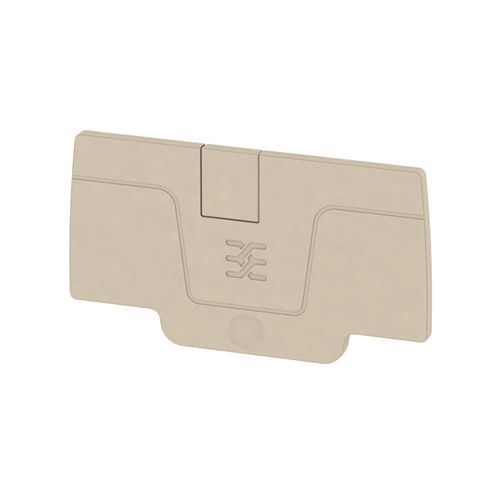 End plate AEP 2C 4, suitable for A2C 4, dark beige, Weidmuller 2051680000 4050118411782