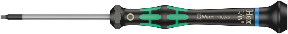 2054 Screwdriver for hexagon socket screws for electronic applications, 1/16x60, Wera 05118076001
