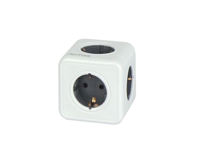 Adapter CUBE 5 socket 16A/3680W Schuko AURA line 205789 5905378205789