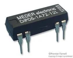 RELAY, REED, SPST-NO, 200V, 0.5A, THT DIP12-1A72-12L