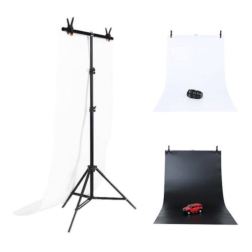 Photo studio background support Puluz 70x200cm + Backdrops 2 pcs DCA0976, Puluz DCA0976