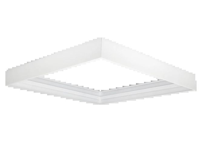 LED line PRIME Surface mounting frame 60x60 white H70mm 209763 5905378209763