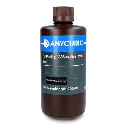 Resin for 3D printer - Anycubic 3D Printing UV Standard Resin Basic 1L - Translucent Green DUV-21896 5905071001138