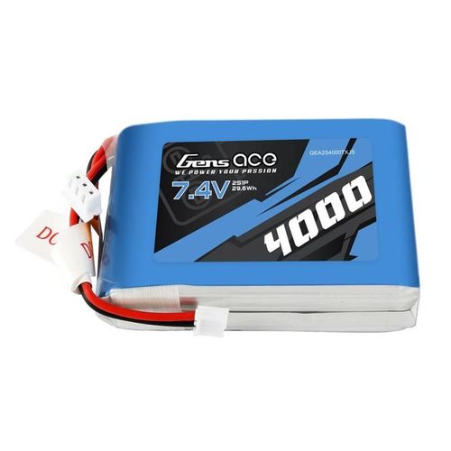 Gens Ace 4000mAh 7.4V 1C LiPo battery, Gens ace GEA2S4000TXJS