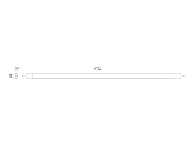 TRI-PROOF LED lamp, 230Vac, 45W, 5400lm, 150lm, IP65, 4000K, LINIX 211612 5905378211612