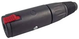 SOCKET, 1/4" JACK, LOCKING, BLACK NJ3FC6-BAG
