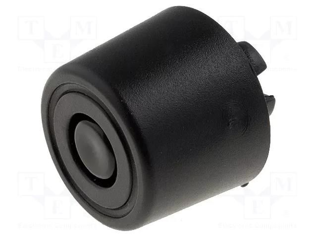 Quick mounting foot; black; polyetylene; A: 8mm; B: 20mm; C: 18mm FIX&FASTEN FF-12