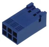RCPT HOUSING, 4POS, POLYESTER, BLUE 65239-002LF