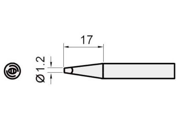 Replacement Tip For 1.2D type 5SI-216N-1,2D