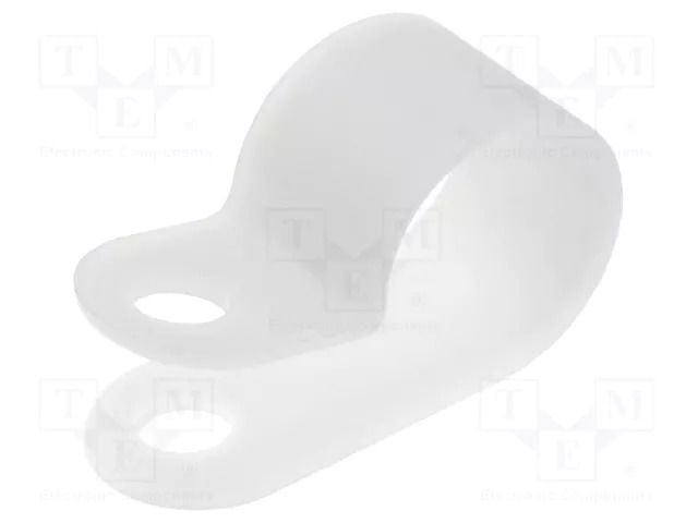 Fixing clamp; Cable P-clips; ØBundle : 12.8mm; polyamide; natural FIX&FASTEN FIX-CC-7