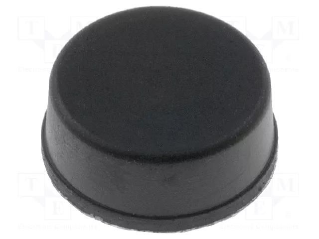 Self-adhesive foot; black; rubber; A: 12mm; B: 11.2mm; C: 5.1mm FIX&FASTEN FIX-RF-015