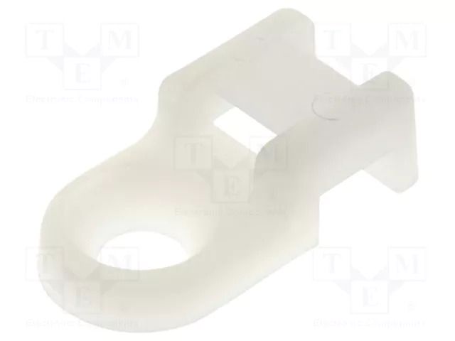 Holder; screw; polyamide; natural; Tie width: 5.2mm; Ht: 6mm FIX&FASTEN FIX-TH-5
