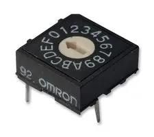 SWITCH, ROTARY, 10 POS, 4X1, TOP A6R101RS