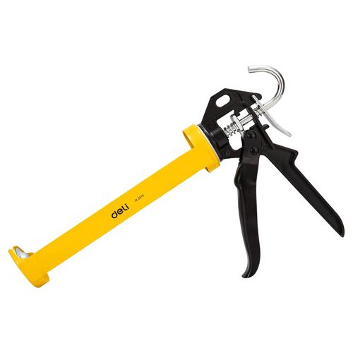 Caulking Gun 230mm Deli Tools EDL2370 (yellow), Deli Tools EDL2370