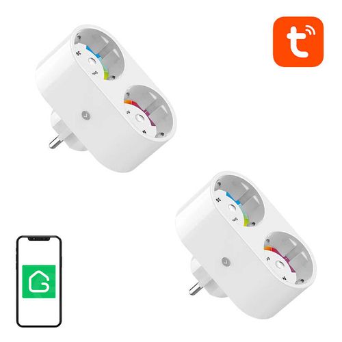 Gosund SP211 dual WiFi smart socket, 2 pieces 3500W (two-pack) Tuya, Gosund SP211-2pack